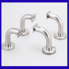 不锈钢空心扶手墙托楼梯立柱连接件室内室外固定直角靠墙墙托