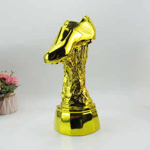 Factory Customized High Column Gold Boots Trophy Football Game Fan Supplies Lottery Point Decorations Foreign Trade Processing Factory