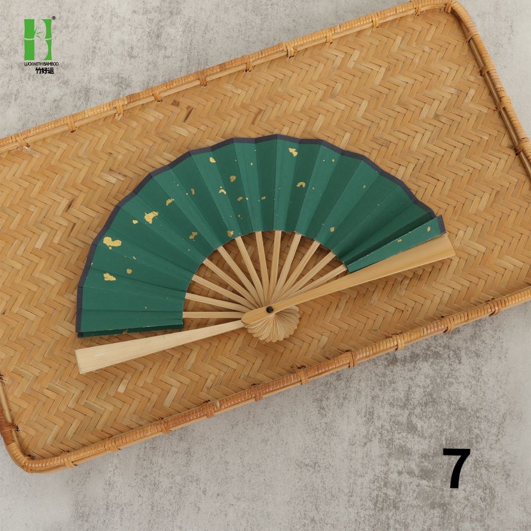 Estilo nacional de bambú Xuan papel ventilador en blanco pintura plegable ventilador para estudiantes danza ventilador muñeca ventilador han Ropa Accesorios ventilador estilo antiguo estilo