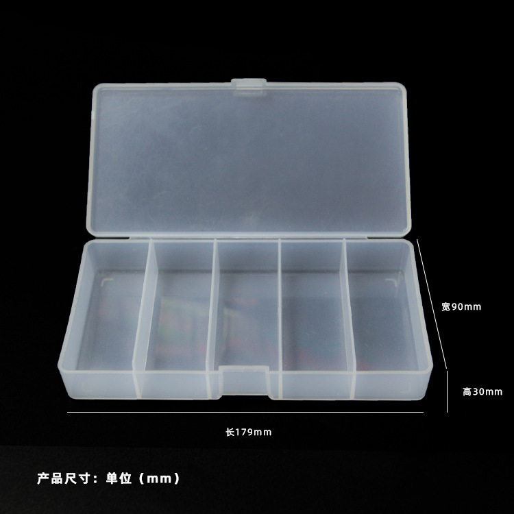 tornillo herramienta de piezas de hardware transparente pp caja divisoria caja de piezas electrónicas de plástico directo fábrica