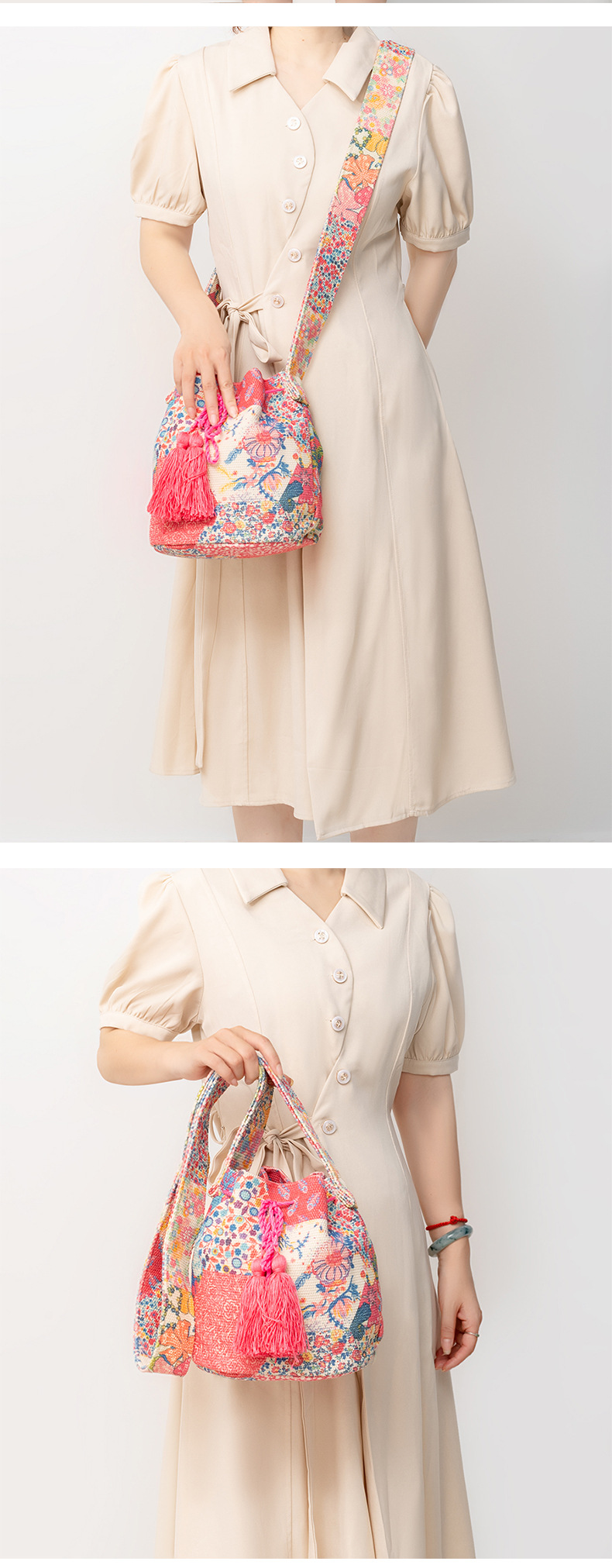 Shoulder Bags for Women. 2023 New Niche Design Bohemian Ethnic Style Crossbody Bag on The Market. Commuter Canvas
wide Shoulder Bucket Bag._voghion.com