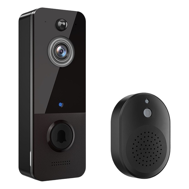 Video timbre Cámara WiFi intercomunicador inteligente monitoreo remoto humanoide reconocimiento HD visión nocturna