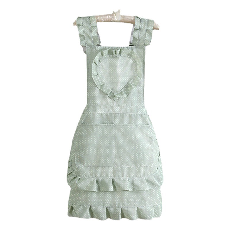 Nuevo delantal de cocina para el hogar cocina linda de las mujeres de moda antiincrustante transpirable resistente al desgaste trabajo cintura overoles