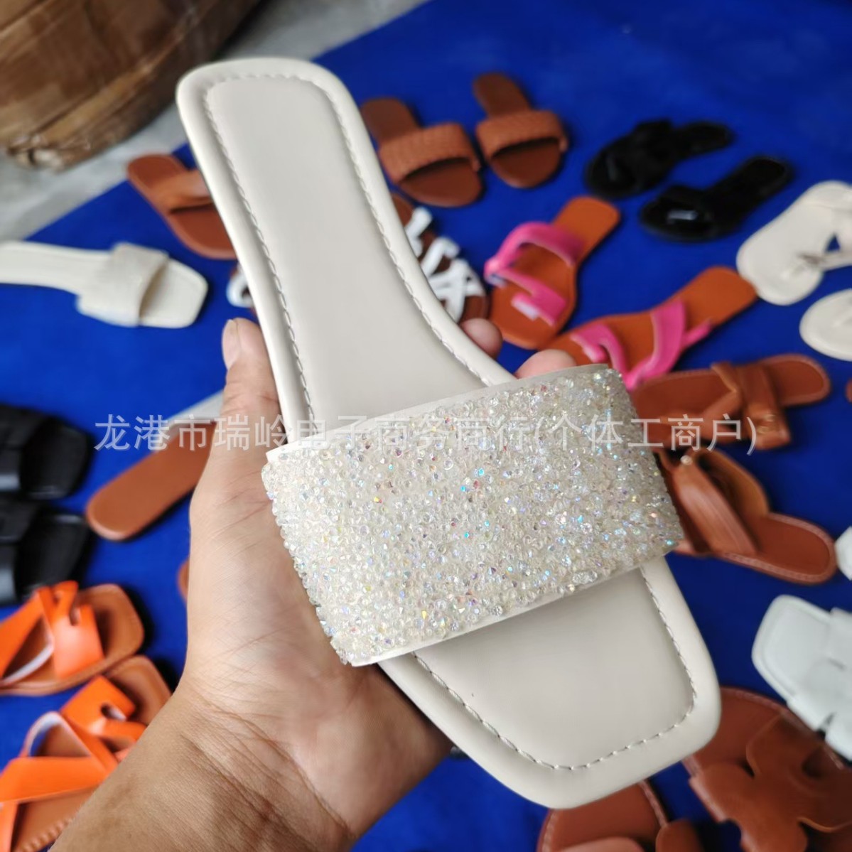 Sandalias de Playa Casuales para Mujer, Estilo Veraniego, Suela Plana, Antideslizantes, Tallas Grandes, Moda Transfronteriza