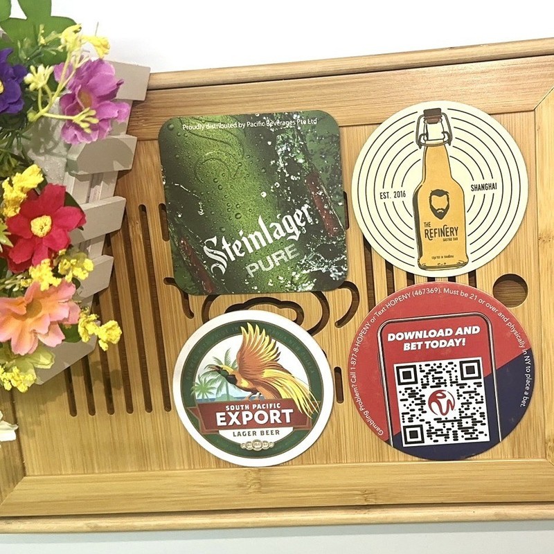 源头厂家批发吸水纸杯垫定 制印logo 纸质杯垫耐用加厚|undefined