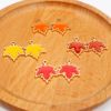 Factory direct selling DIY jewelry dripping alloys Maple leaf fallen leaves Amazon accessories necklace keychain