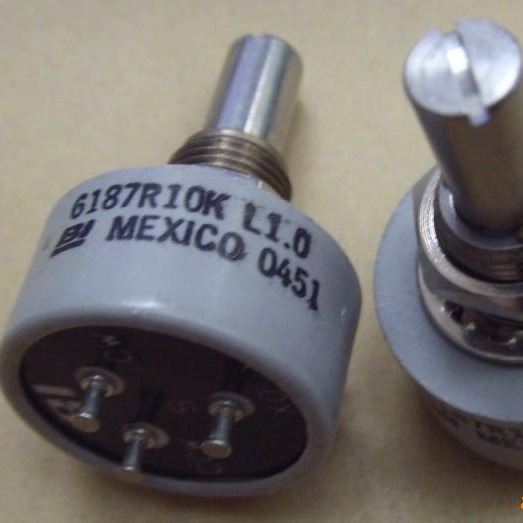 现货进口BI导电塑料360度无极限电位器6187R