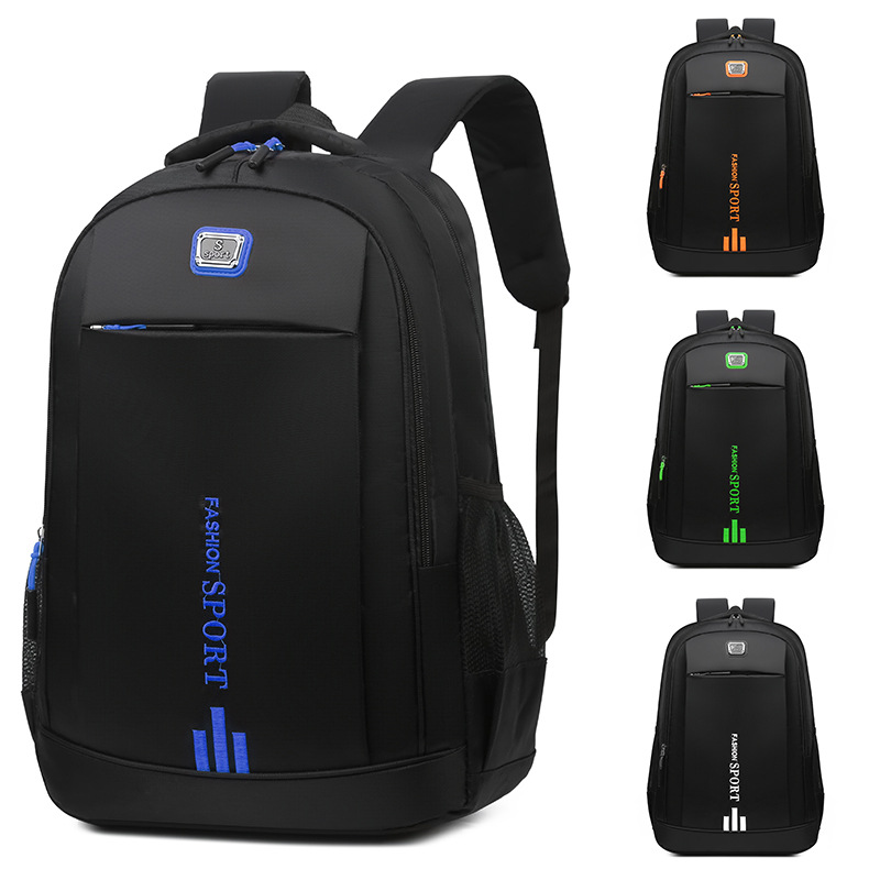 Mochila al por mayor de comercio exterior, tela Oxford de cercanías simple, mochila escolar para estudiantes de secundaria, mochila de viaje al aire libre de ocio de gran capacidad
