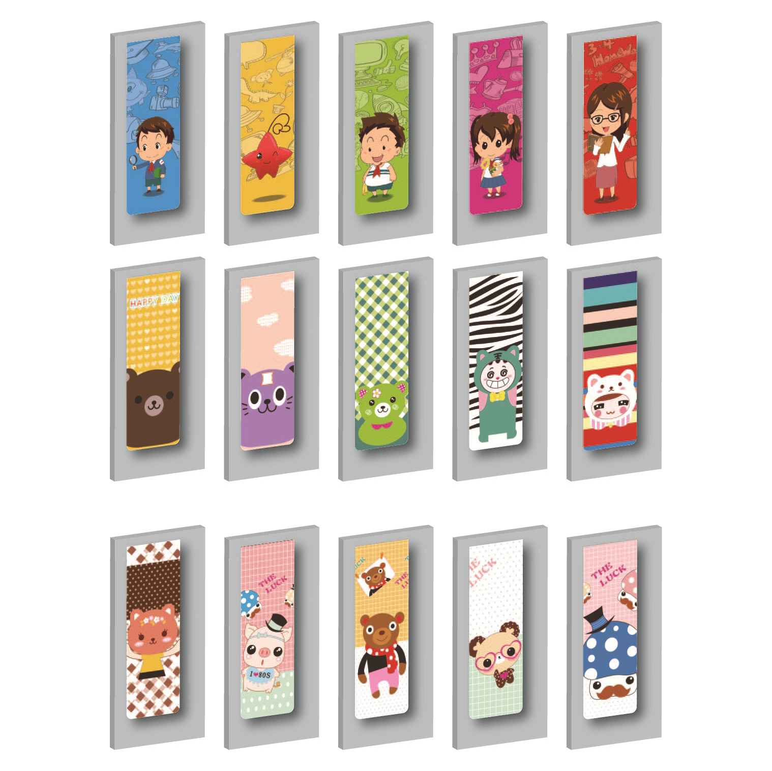 15款 卡通书签设计20210313