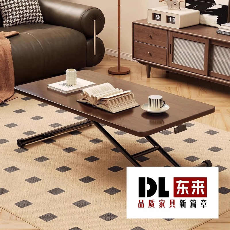 简约现代可升降折叠茶几餐桌两用家用客厅小桌书桌可移动折叠桌|undefined