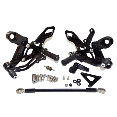 Suitable for Yamaha FJ09 MT-09 Tracer 900 13-20 modified raised pedal rear assembly (Motorcycle pedals) - black