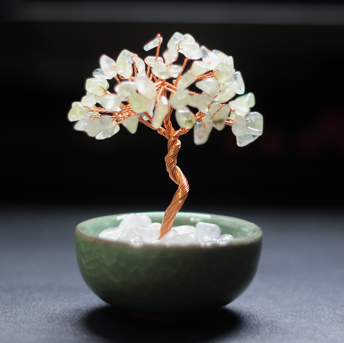 프레나이트 나무(도자기 그릇 베이스)