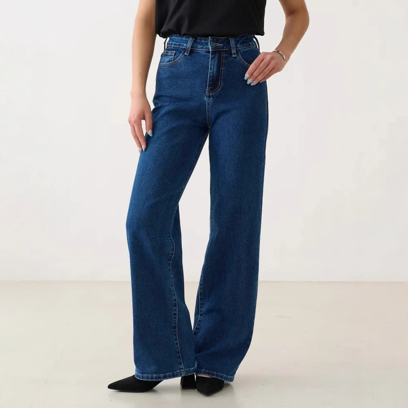 俄罗斯服装外贸牛仔裤女2025新款直筒裤女装跨境OZON/WB一件代发|undefined