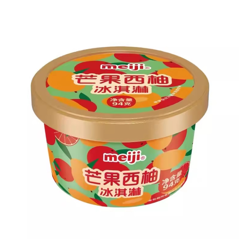 明治アイスクリームカップバニラチョコレートアイスクリームココナッツミルクティーマンゴーグレープフルーツ家庭アイスクリームカップ|undefined
