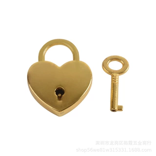 厂家直销 小号高档合金爱心挂锁桃心锁 心型锁笔记本文具饰品挂锁