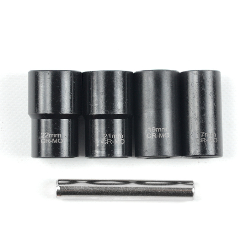 Juego de manga antideslizante de 5 piezas de cromo molibdeno tuerca de acero desmontaje herramienta de desmontaje resistente al desgaste de tuerca de diente de reparación de automóviles