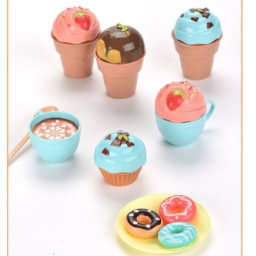 Children's play house toy ice cream machine ice cream machine toy set 38 pieces ice cream kitchen