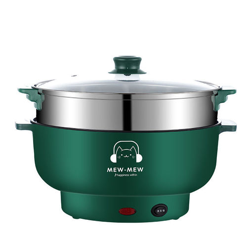 Large-caliber multi-function all-in-one home student dormitory electric cooker for cooking noodles, electric stir-fry, soup, small electric hot pot