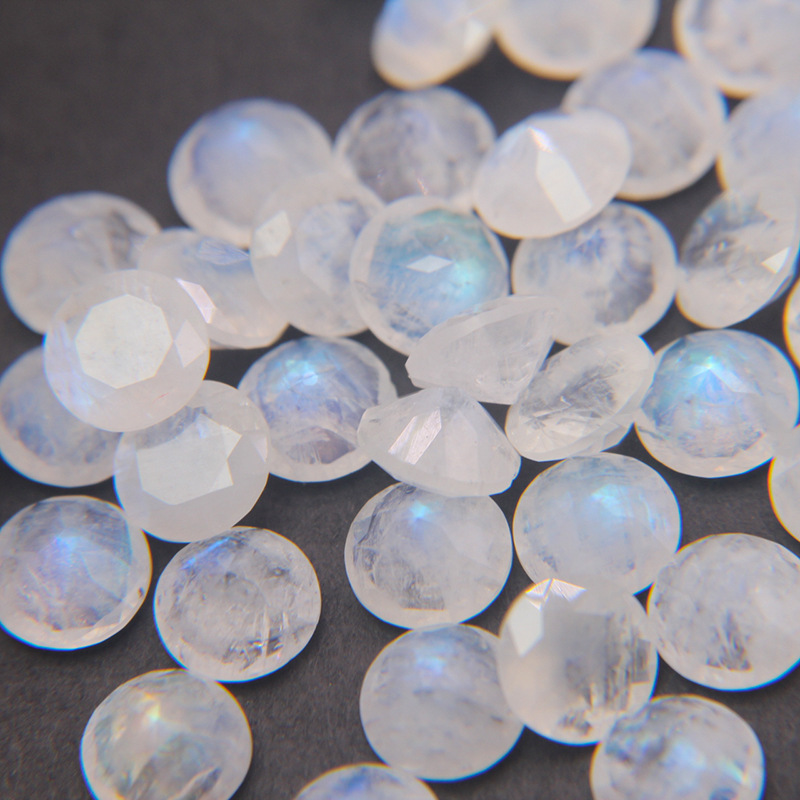 Organic gemstone for ring, moonstone, 5mm