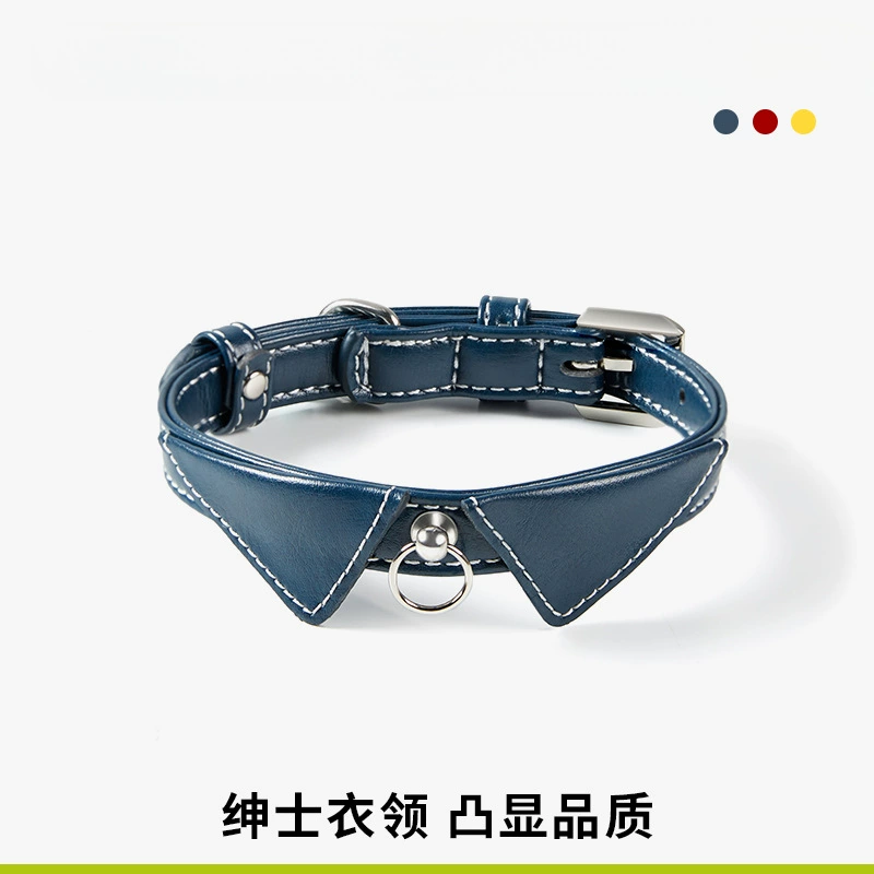 ✅ Кожаный ошейник для собак UFBemo, многоцветный, с защитой от потери, подходит для маленьких собак и кошек