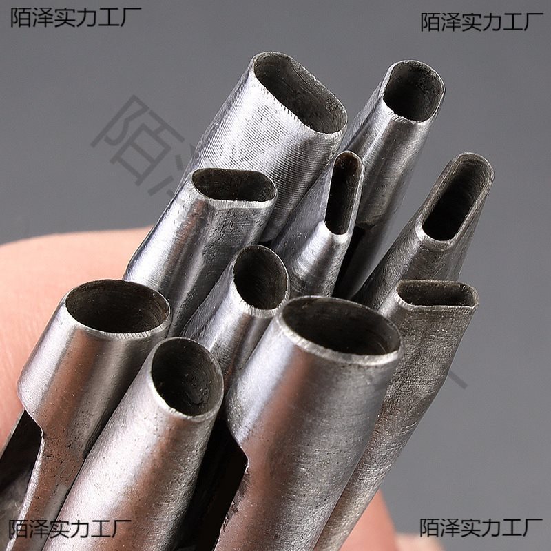 裤腰皮带打孔器多功能冲孔椭圆扁冲打孔工具圆冲子冲头铳子水滴冲