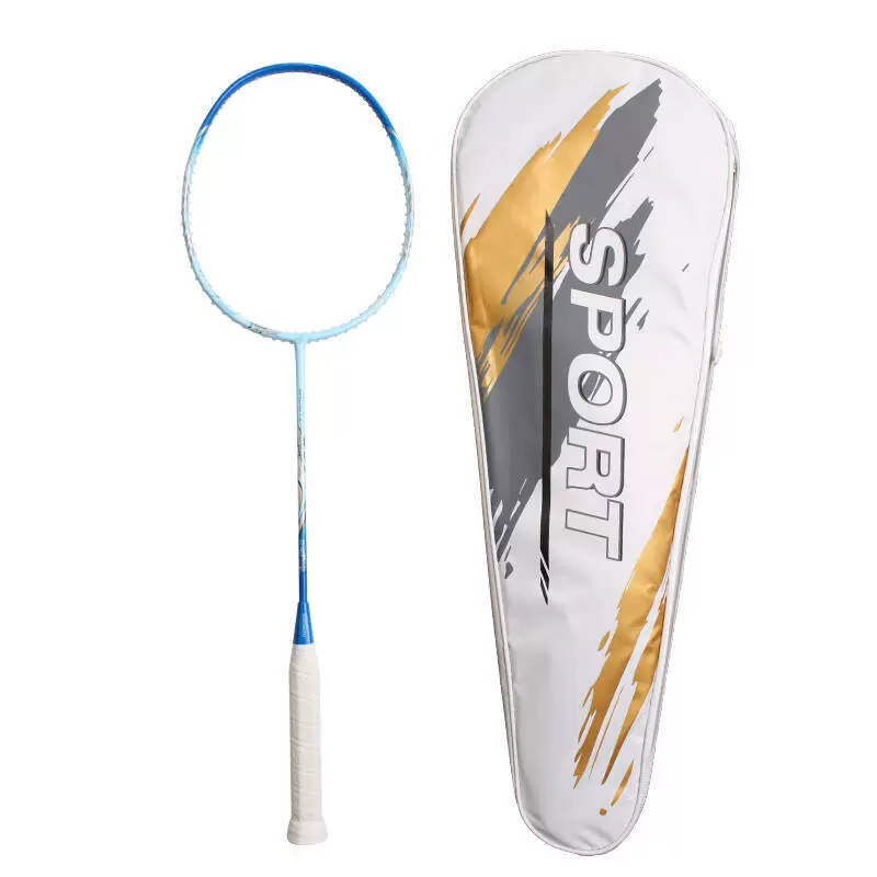 Эксклюзивная трансграничная легкая ракетка для бадминтона 7U из углеродного волокна, специализированная тренировочная ракетка для бадминтона, ракетка для бадминтона для взрослых, одиночная ракетка