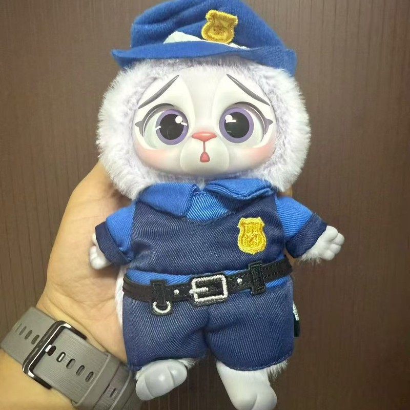 跨境新款疯狂动物城全系列朱迪搪胶毛绒公仔潮玩盲盒玩具礼物摆件|undefined