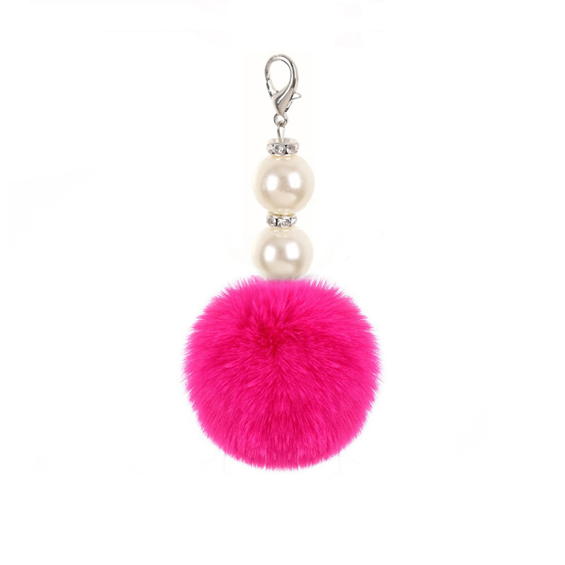 Colgante de Mochila con Pompones y Perlas Poliéster para Mochila image 8