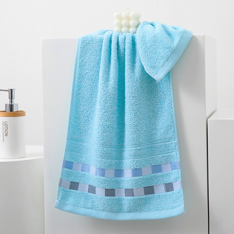 리본 체크 블루