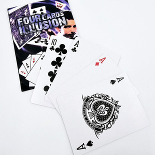 Four-Brand Fantasy Turns Four a Strange Kingmagic Playing Cards Magic Props Manufacturer Wholesale Kidsren's Toys Talent