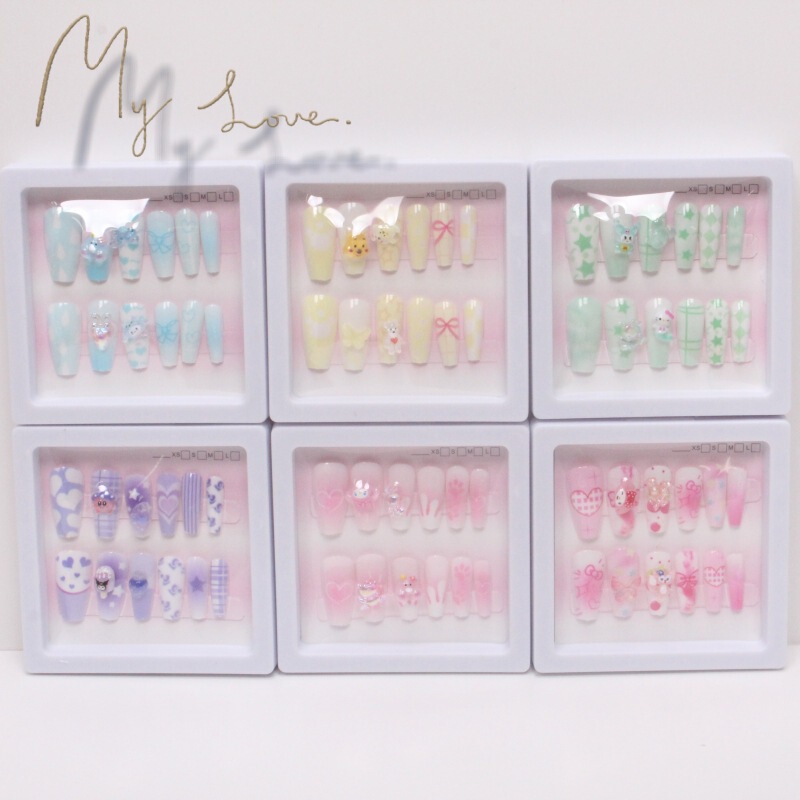 Explosions fresh gentle wind cute cartoon nail patch wear a long removable nail manufacturers wholesale