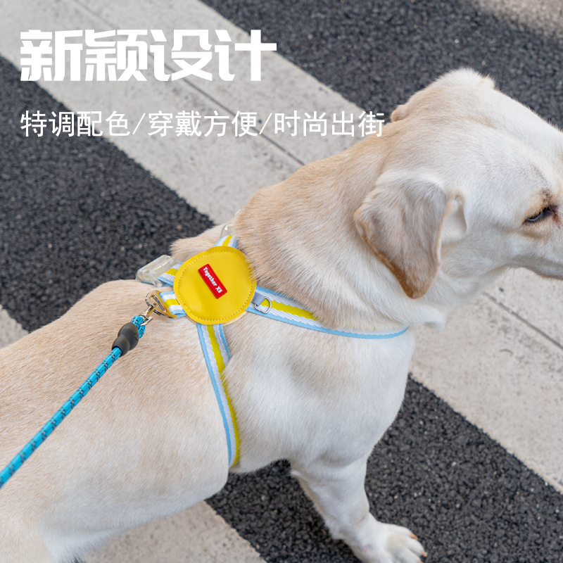 Nueva correa para el pecho para mascotas tipo chaleco correa para gatos cuerda al por mayor cuerda de tracción reflectante para gatos cuerda de tracción para mascotas