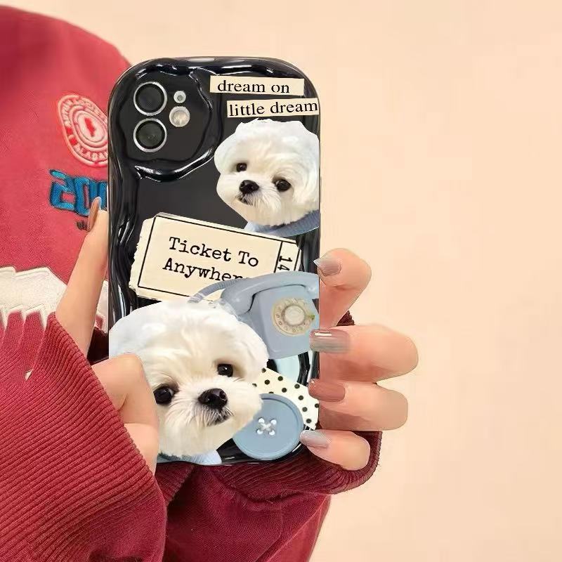 Inglés lindo aplicable iphone16pro funda para teléfono móvil Apple 15 Europa y América 14 dibujos animados 13promax nuevo 12x