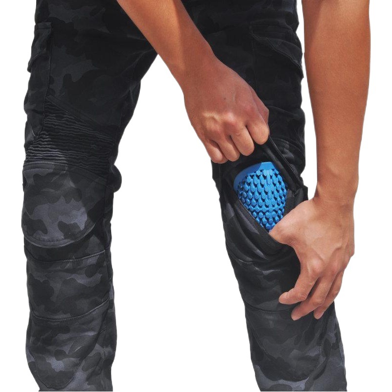 Pantalones vaqueros de montar en motocicleta pantalones de carreras con equipo de protección pantalones de motocicleta resistentes a la caída pantalones de camuflaje de herramientas de caballero