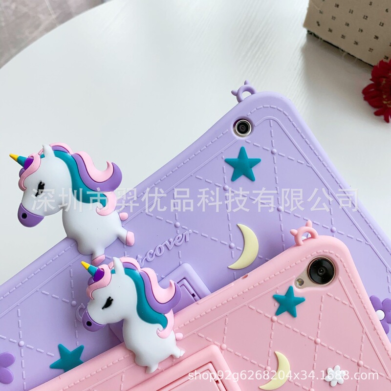 Suitable for iPad Air 5, Honor V7 Pro, Xiaomi 5 silicone case, Samsung cartoon tablet protective case