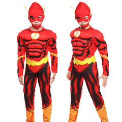 Justice League Children's Lightning Flash Halloween Costume Hero Costume Stage Decoration Performance Costume