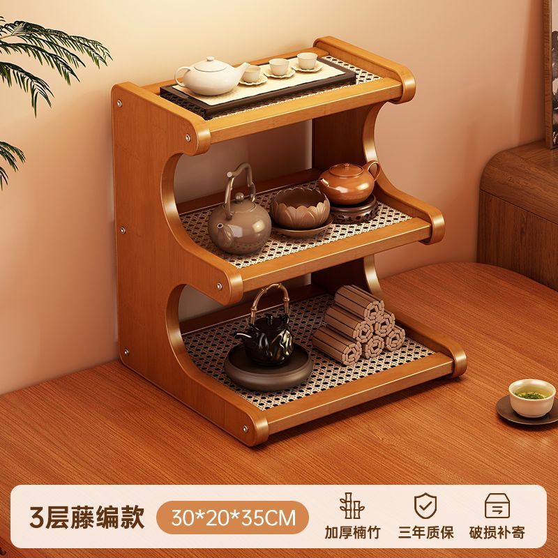 桌面置物架茶杯多层收纳办公室小型桌上水杯家用茶具台面摆放架子|undefined