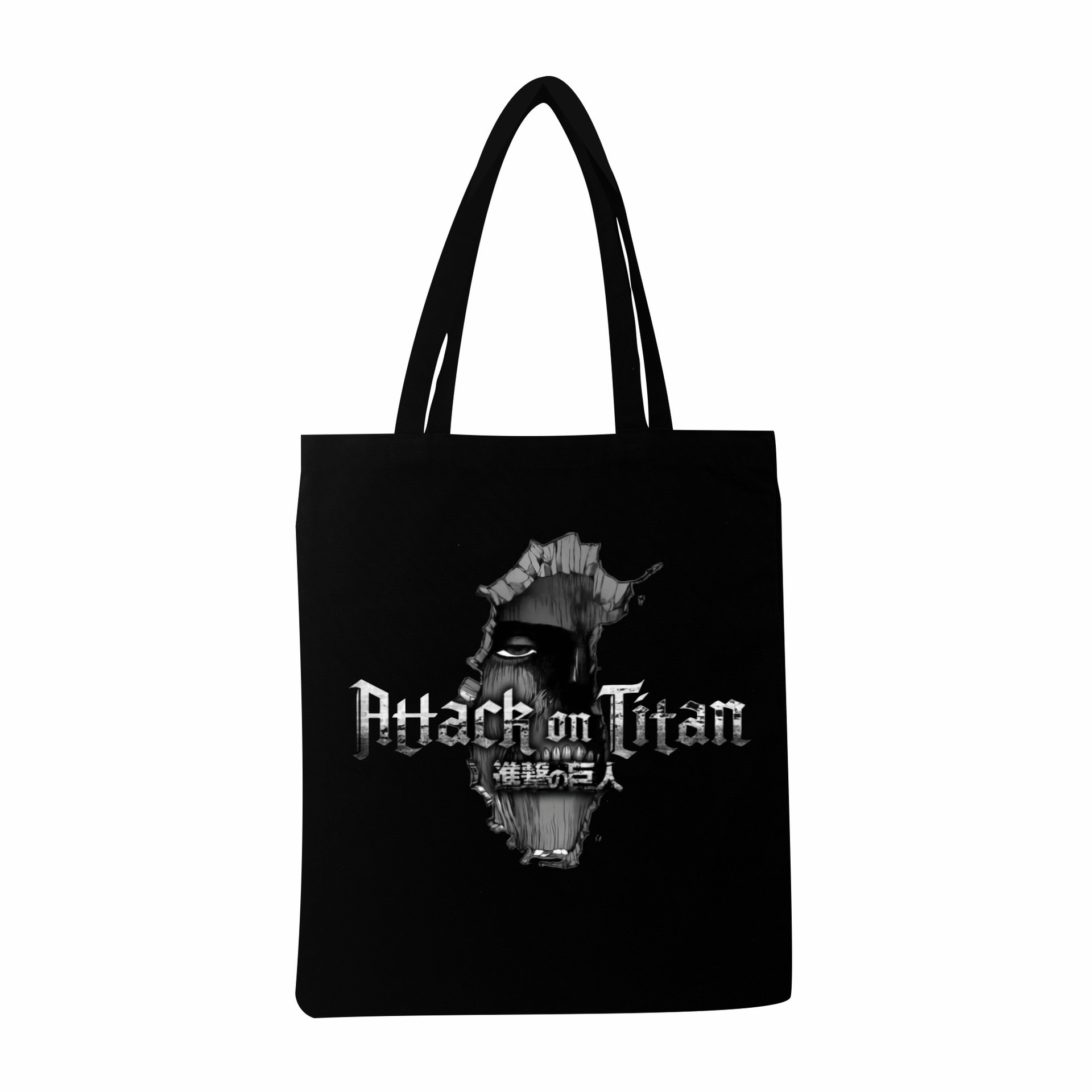 进击的巨人周边女学生可爱卡通休闲外出大容量帆布购物袋一件批发