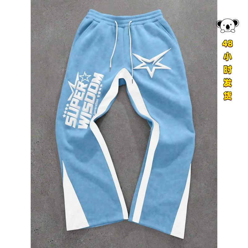 C 23763 Star letter fleece sweatpants