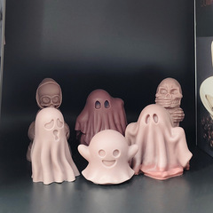 DIYハロウィーン幽霊香薫ろうそくシリコン金型小幽霊カボチャムース造形創意祝日砥石