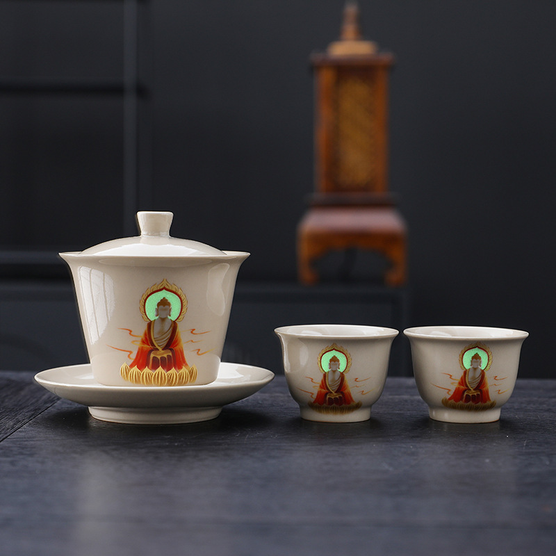 カップレトロ草木灰無相敦煌主人杯陶磁器家庭用工夫茶器個人お茶専用品茗|undefined