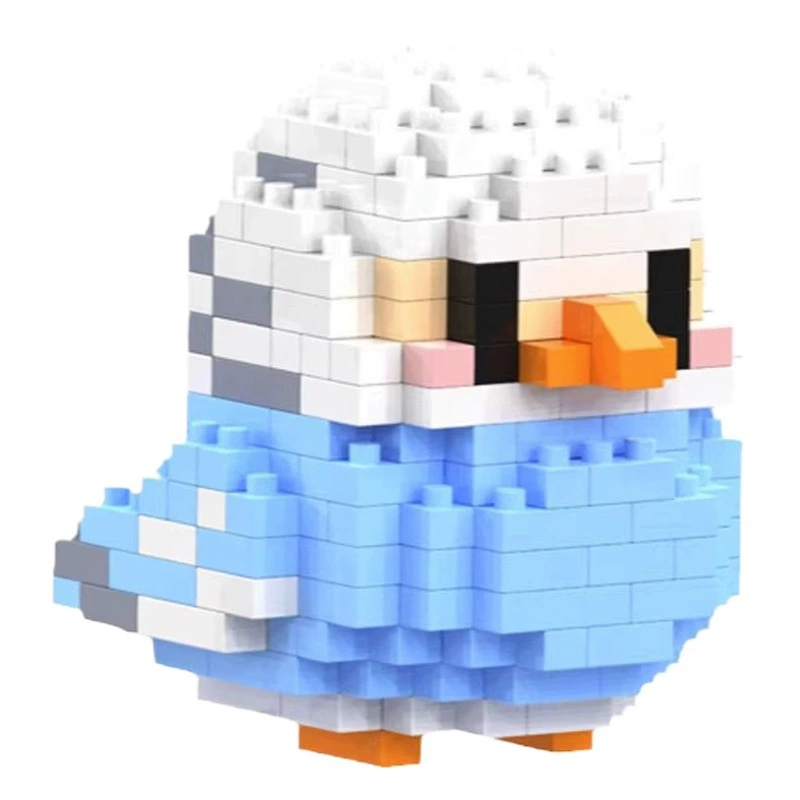 Птица микрочастицы сборка строительных блоков игрушка Тигровая кожа попугай Xuanfeng мальчик детское украшение развивающая головоломка подарок женский