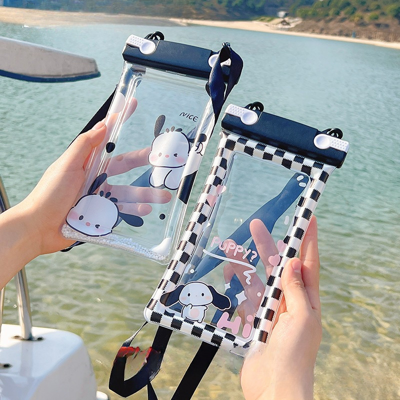 Air Bag Mobile Phone Waterproof Bag with Touch Screen, Swimming, Hot Spring Rafting, Waterproof Mobile Phone Case, Sealed Diving Case, Halter