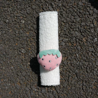 Seat belt shoulder pad Seat Belt Shoulder Pads - lambs-wool-big-strawberry-25x75cm35g-can-be-customized