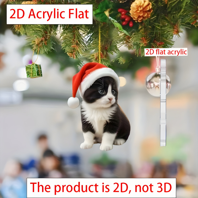 友情についてのクロスボーダークリスマスアクリルフラットペンダントクリスマスツリー装飾ペンダント2Dカーペンダント|undefined