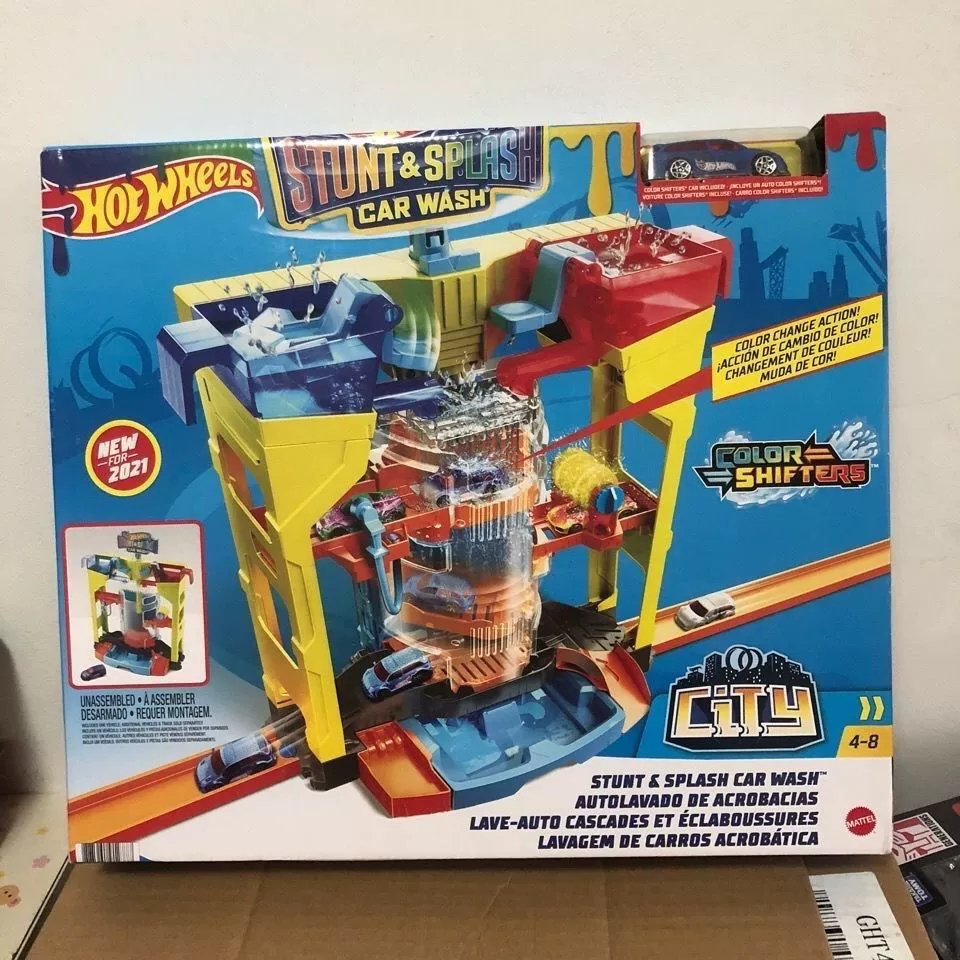 Neon toy car, set, racing car railed