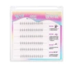 Glue-free 6 rows and 36 clusters of twin flower small flame lower eyelashes 6mm