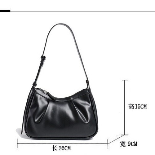 Women's bag 2024 Korean version new ins pleated armpit bag small fresh fashionable shoulder cloud bag baguette bag for women