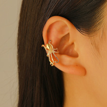 亚马逊欧美跨境复古个性章鱼合金耳夹无洞配饰耳饰无耳洞耳骨夹女