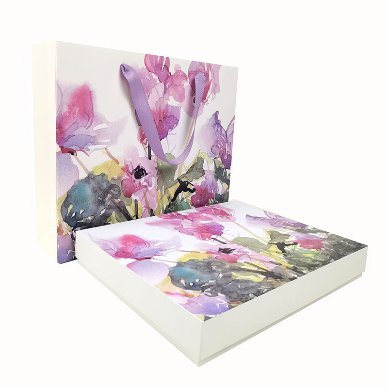 围巾丝巾包装盒现货唯美气质礼盒高雅国风七夕节睡衣T恤围巾礼品